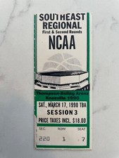 1990 NCAA Basketball Tournament Ticket Michigan State LSU Ga Tech Santa Barbara