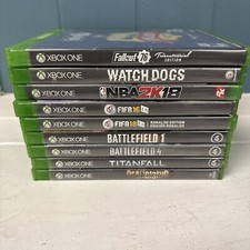 Lot of 10 XBOX ONE Games Battlefield 1 4 FIFA 16 Nba2k18 Deadlifting Fallout 76