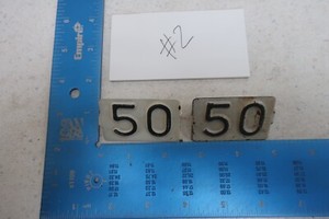 Rhode Island License Plate 1950 50 Tag Tab RI Set Pair #2