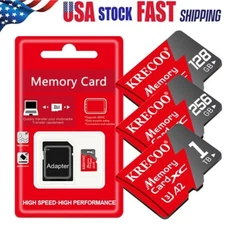 Micro SD Card Ultra Memory 128GB 256GB 1TB 2TB for Phone Tablet Security Camera