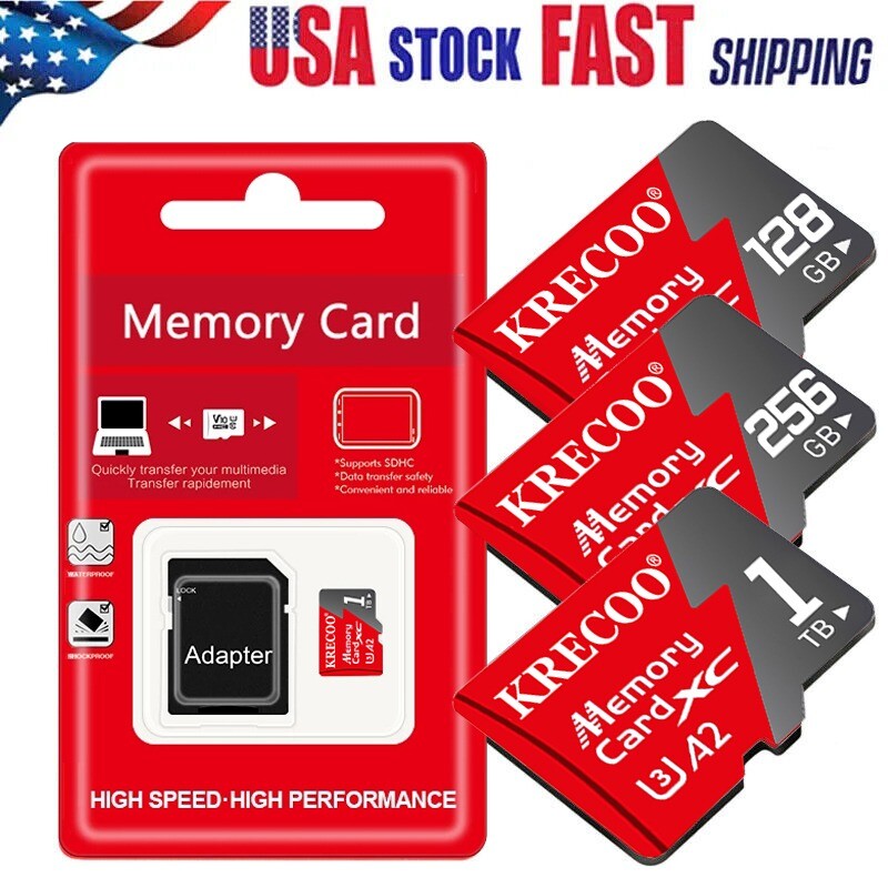 U3 A2 High Speed Micro SD Card 128GB 256GB 1TB Ultra Memory XC Card 4K for Phone