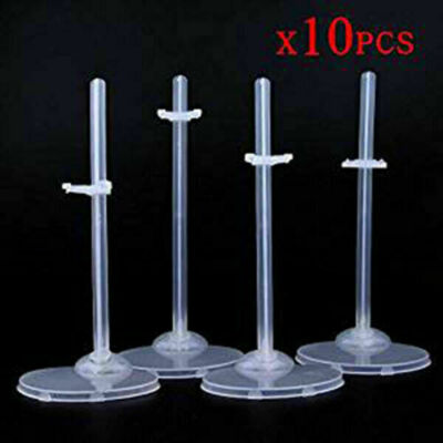 10/20Stk Puppenständer for 11'' Dolls Display Holder Transparent DIY Zubehör
