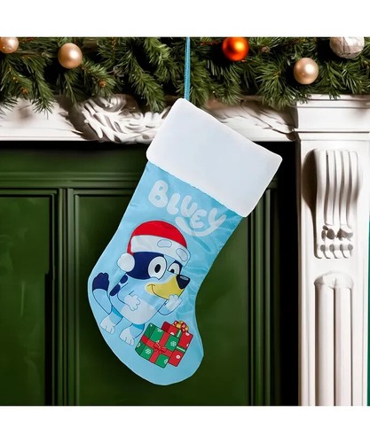 BLUEY WITH PRESENTS Christmas Stocking, 19", by Kurt Adler - Picture 2 of 3