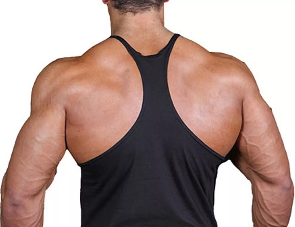 GYM RAT GYM VEST STRINGER BODYBUILDING MUSCLE TRAINING TOP FITNESS