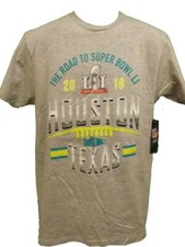 Camisa 2016 Super Bowl 51 Houston Texas "Road to the Super Bowl" para hombre M-L-XL-2XL