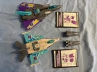Vintage 1980's Transformers G1 Powermaster Jets Darkwing & Dreadwind