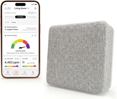 Layla Eco WiFi CO2 VOC Air Quality Monitor PM2.5 Temp Humidity Sensor