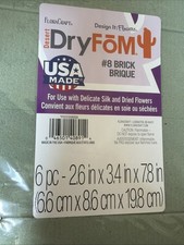 Floral Foam Dry Foam Bricks 7.8 x 3.4 x 2.6 inches Opened Pkg 8 Bricks Crafts