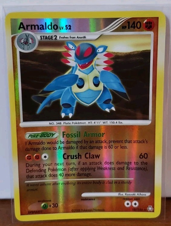 POKEMON ARMALDO REVERSE HOLO 18/146 DIAMOND&PEARL LEGENDS AWAKENED NM CONDITION