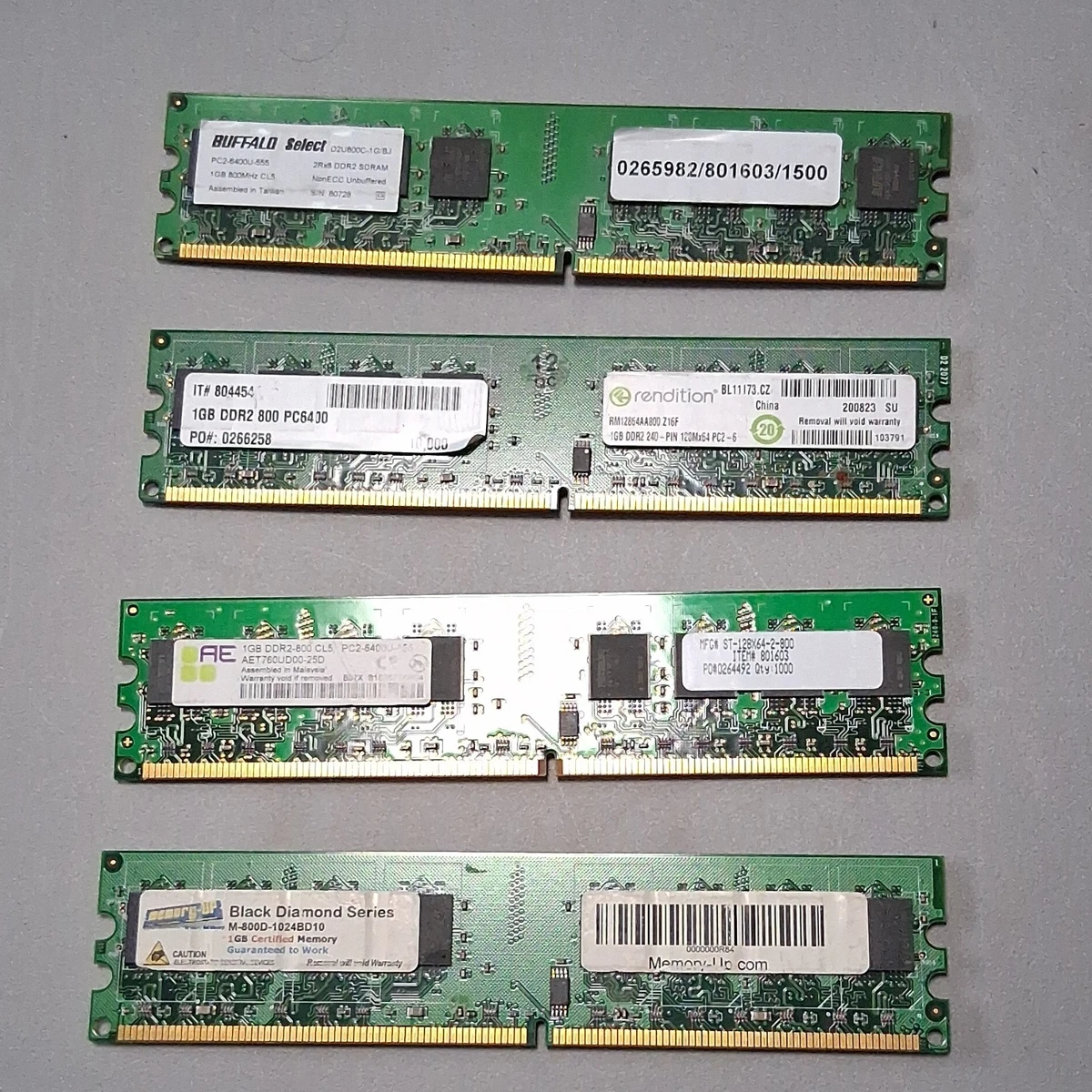 Buffalo DDR2 SDRAM Computer 1 GB Capacity per Module Memory (RAM