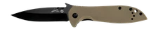 Kershaw Knives Emerson CQC-4K Frame Lock Coyote Brown G-10 Black 6054BRNBLK