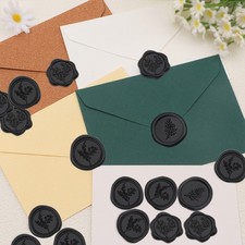 Plant Wax Seal Stickers,Self Adhesive Envelope Seal Stickers,Great for Christmas