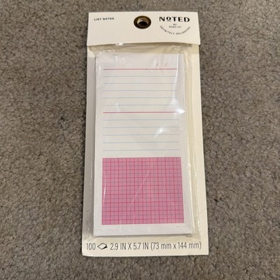 NOTED By Post It List Notes  100 Sheets