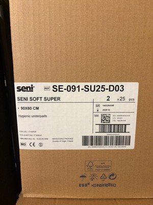 Hygienische Unterlagen Seni soft super 90x60, 2 x 25 St.