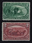 CKStamps: US Stamps Collection Scott#285 286 1c 2c Mint H OG