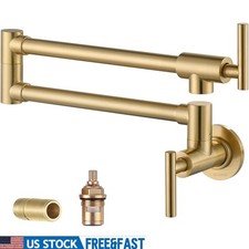 Pot Filler Faucet 360  Swivel Kitchen Tap Dual Handle Leak Free Design New