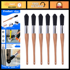 6pcs Parts Cleaning Brush Set for Auto Home Use - Solvent Brush for Engines, M