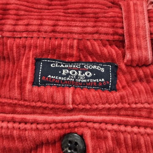 Polo Ralph Lauren Pants Boys 4T Red Corduroy Classic Cords American Sportswear - Picture 8 of 14