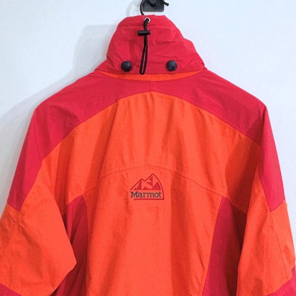 Vintage Marmot Men’s Goretex Ski Jacket L Red/Orange Waterproof EUC - Image 4 of 4