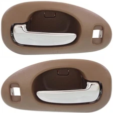 Front Interior Door Handle Set For 1998-2008 Chrysler Concorde Sedan Beige bezel