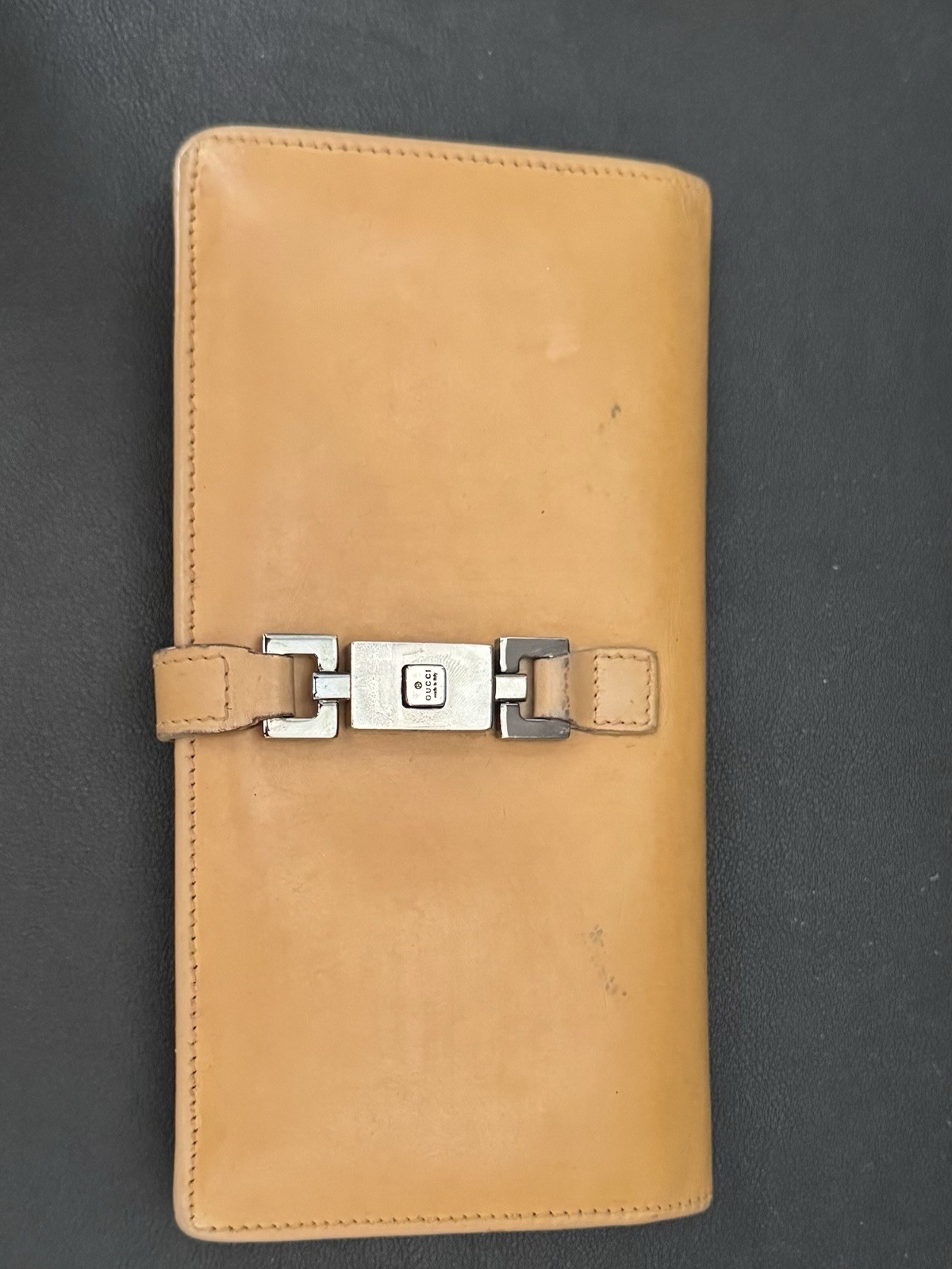 Gucci Leather Long Wallet.
