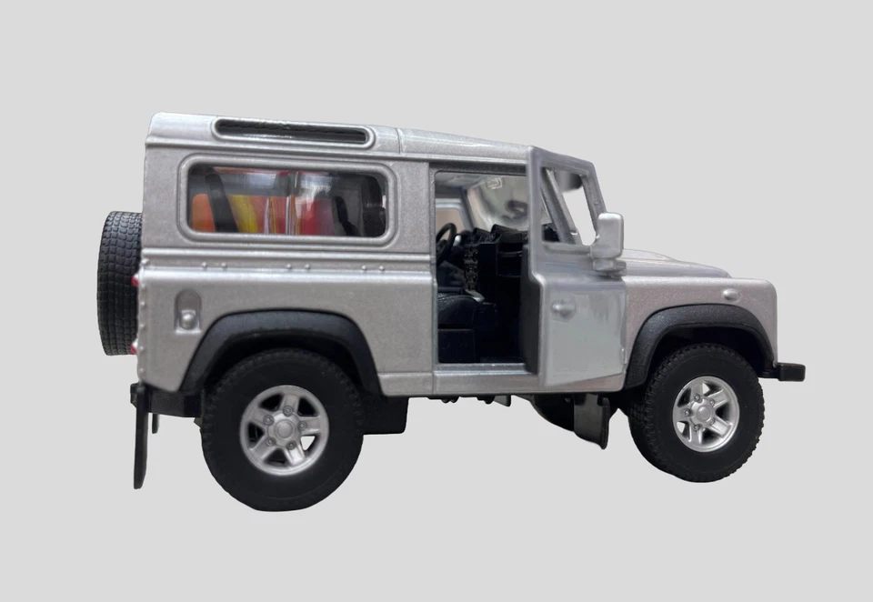 Land Rover Defender escala 1:38 Die Cast Metal Welly Nex Pull Back Go Acción Foto 2 de 4