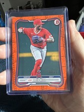 Zach Neto 24/25 Orange Pattern 2026 Bowman #42 Angels