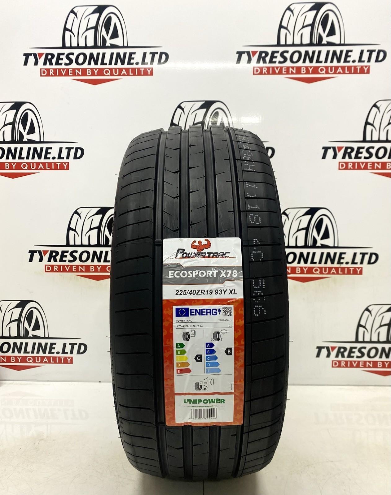 1 X 225 40 19 POWERTRAC ECOSPORT X78 93YXL 225/40ZR19 BRAND NEW M+S TYRE 2254019