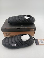 The North Face ThermoBall Traction Mule V Slippers Womens Black Faux Fur Size 10