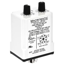 Single Function Time Delay Relay, Octal, Cycle On, 1 Functions 120V AC/DC, DPDT