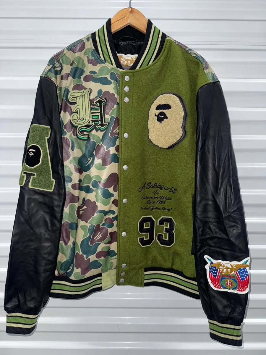 【A・BATHING APE】BOARD JACKET brown L A BATHING APE® BAPE Multi Motif Varsity Jacket | Bape official