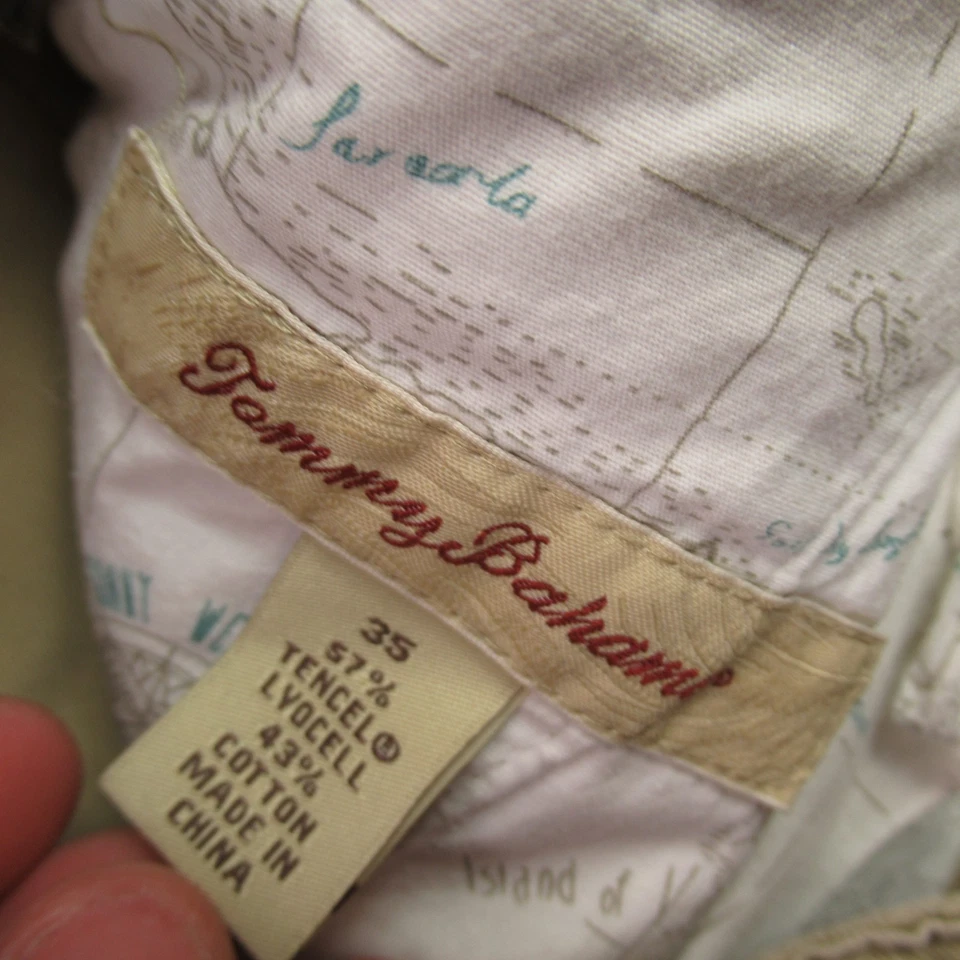 Tommy Bahama Pantalones Cortos Para Hombres 35 Bolsillos Ligeros Exterior Chino Tostado Foto 3 de 4