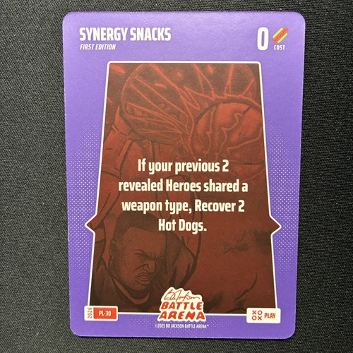 SYNERGY SNACKS 2026 Bo Jackson Battle Arena Play Card SP PL-30 *hl
