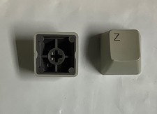 VINTAGE Apple IIe Z KEYCAP Platinum Blk Back Blk Lettering Orig. Replacement