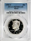 1996-S Silver Kennedy Half Dollar PCGS PR70 DCAM #GA6-31