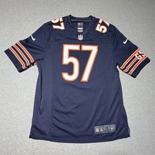 Nike On Field Chicago Bears Jon Bostic #57 NFL Game Jersey Navy Blue - Men’s M