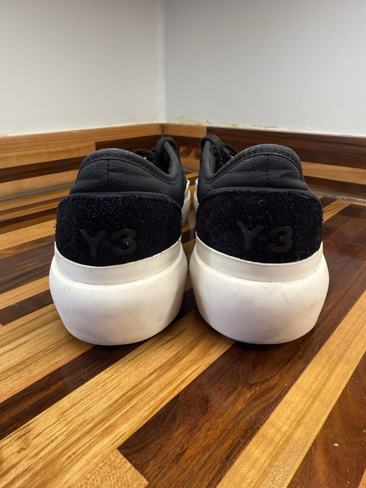 Adidas Y-3 Ajatu Court Low Black White Leather Men’s Size 12.5 NO BOX thumbnail 10