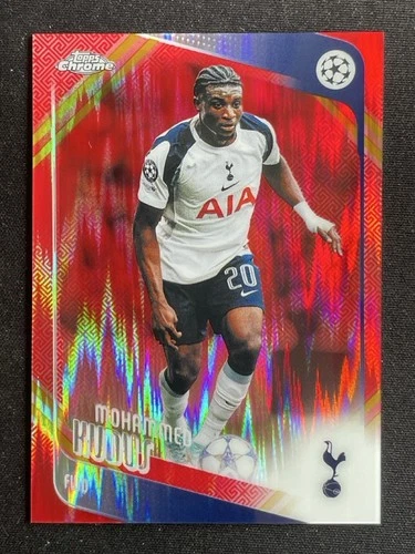 Mohammed Kudus 2025-26 Topps Chrome UCC Hongbao Red Refractor Base #89 -z