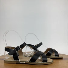 New Girls Little Kids Tucker + Tate Tarya Black Strappy  Sandals Size 13 C