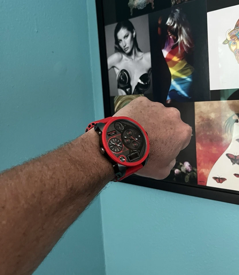 DIESEL мужские часы - мистер папа красный - Изображение 2 из 4
