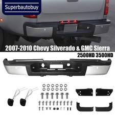 2007-2010 Chevy Silverado 2500 3500 Hd Chrome Rear Step Bumper Complete Wsensor