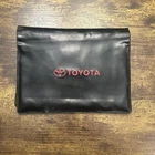 Toyota OEM Owner's Manual Case Cover Pouch Holder Guide Leather DIY Repair EMPTY