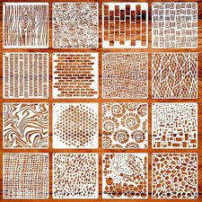Large Geometric Stencils for Painting for Wall Decor Wood Furniture Tile