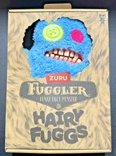 ZURU FUGGLER HAIRY FUGGS SASQUOOSH BLUE Funny Ugly Monster Plush NIB New Sealed