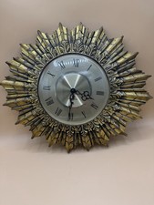 Vintage 1970s/ 80s Seth Thomas Starburst Wall Clock
