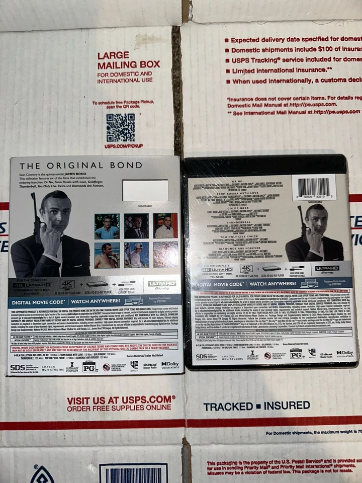 James Bond: Sean Connery 6-Film Collection (4K UHD Blu-ray) new sealed - Image 2 of 4