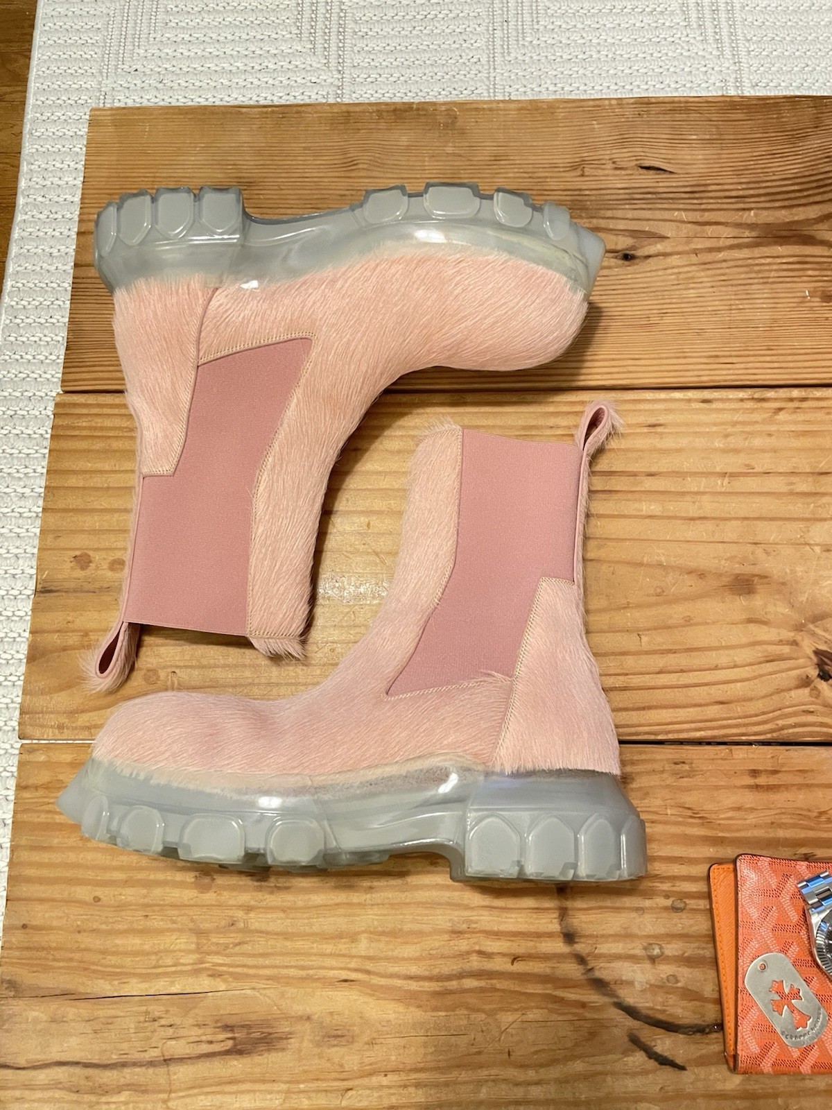 PONY Stivali trattore Rick Owens Beatle Bozo taglia 41 pista geobasket Ramones vintage CH