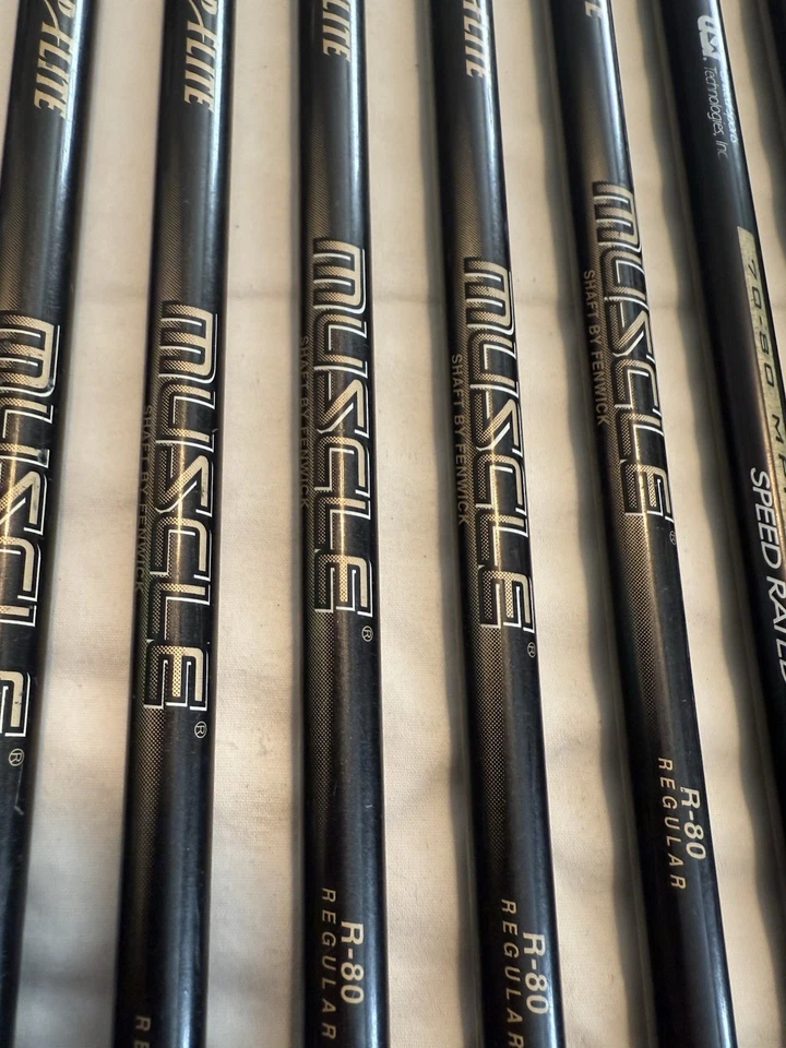Top-Flite Tour Iron Set 3-SW 9 Clubs Fenwick R-80 Graphite Shafts RH - Image 3 of 4