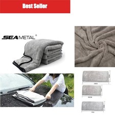 SEAMETAL Microfiber Car Wash Towel Ultra Soft Absorbent Drying Cloth Detailing
