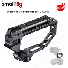 SmallRig D-Style Top Handle with NATO Clamp & Cold Shoe for DSLR Cameras Cages